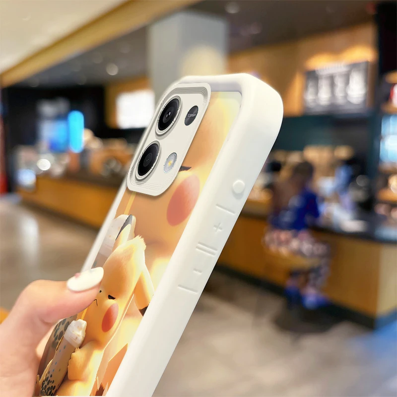Funda de teléfono de Pikachu de dibujos animados para Redmi Note 13, 12 Pro Plus, 5G, Note 13, 12, 11, 10, 9 Pro, 12C, 10C, 9C, A2, A1, fundas de teléfono a prueba de golpes - imagen 5