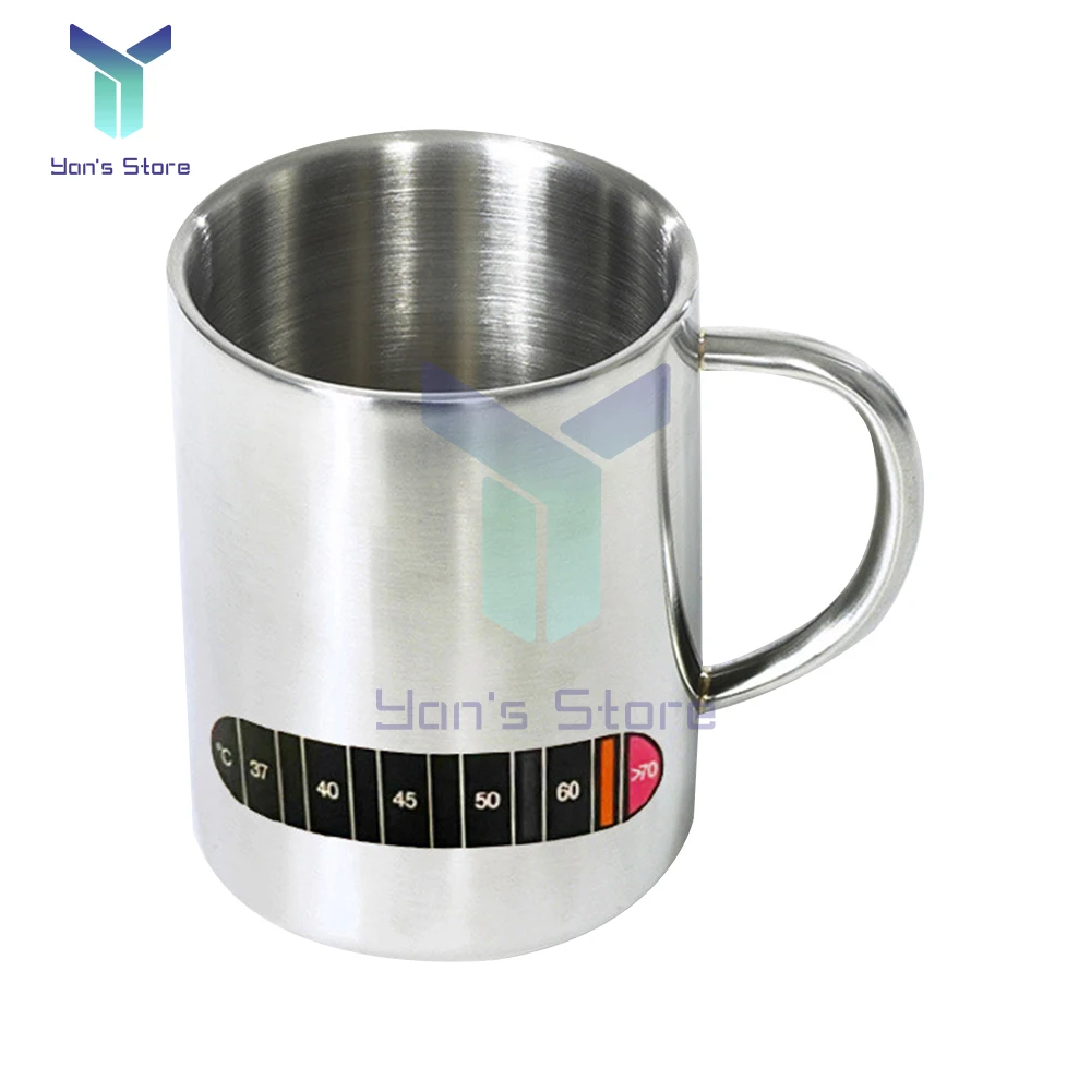 1/5 piezas 37-70 ℃ Taza hervidor probador de temperatura líquida leche agua comida cinta impermeable pegatina para medir la temperatura hogar interior - imagen 2