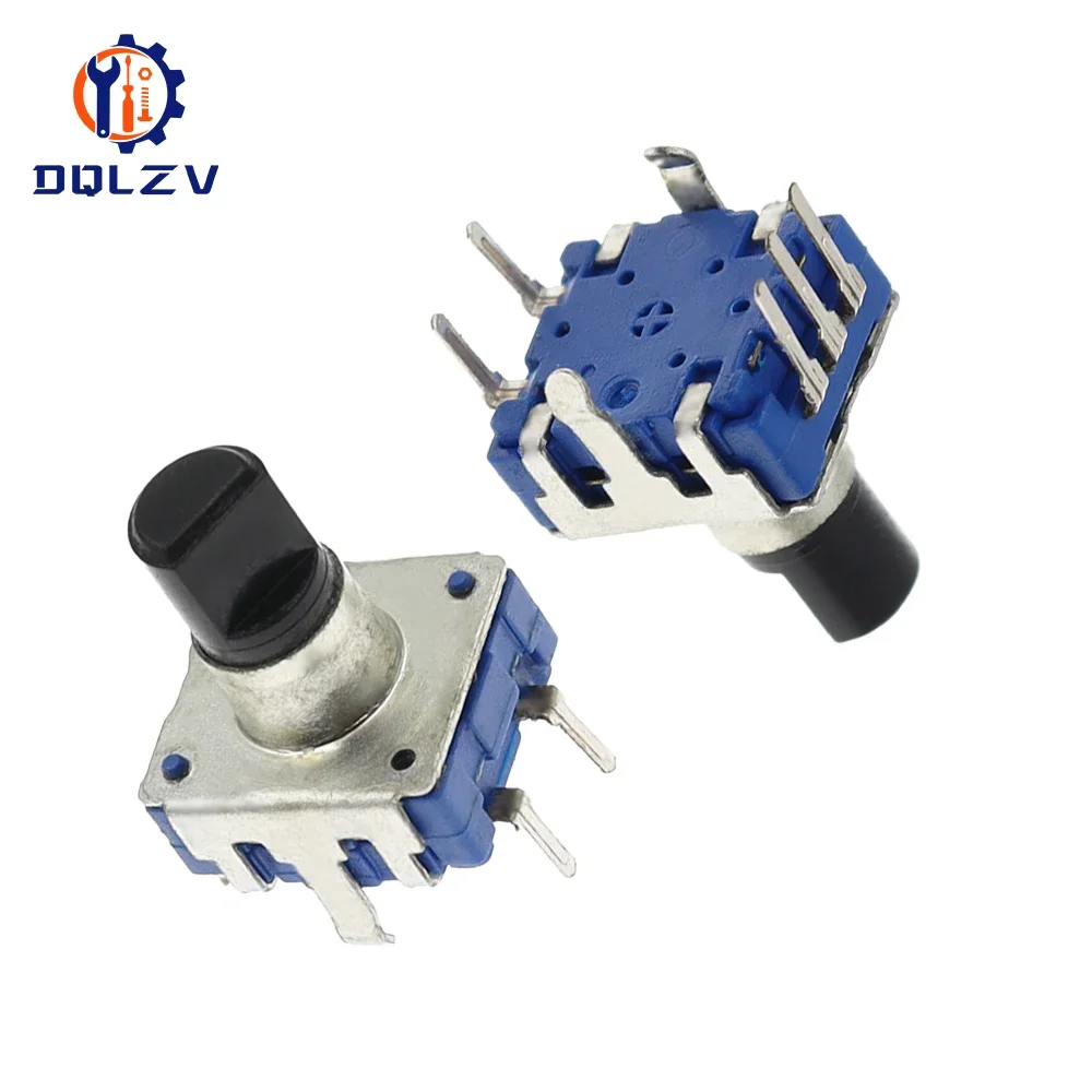 Codificador de Audio para coche EC12 con interruptor, 24 posiciones, rotación de 360 grados, longitud del eje, potenciómetro Digital de 12MM, 5 pines - imagen 2