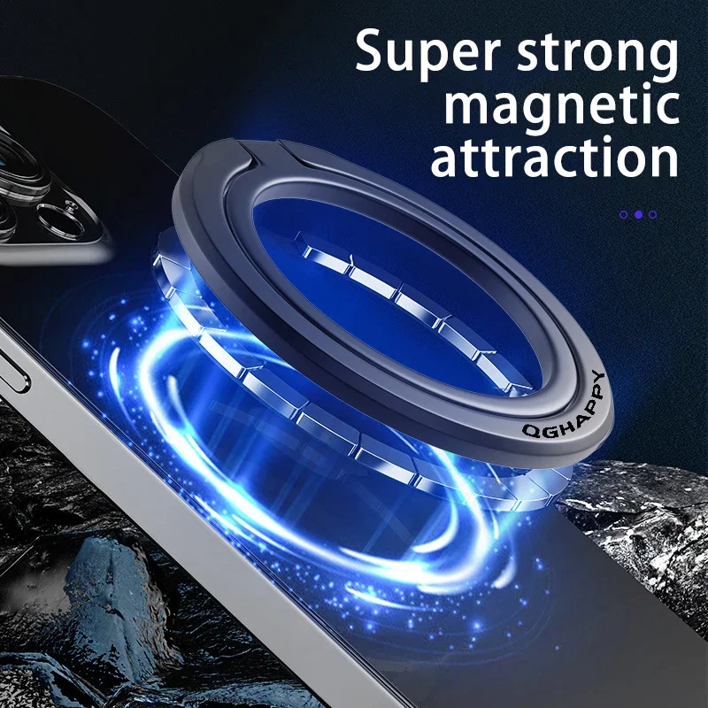 Soporte de anillo magnético para teléfono móvil MagSafe, soporte magnético, soporte de agarre plegable portátil, 4 colores para IPhone - imagen 5