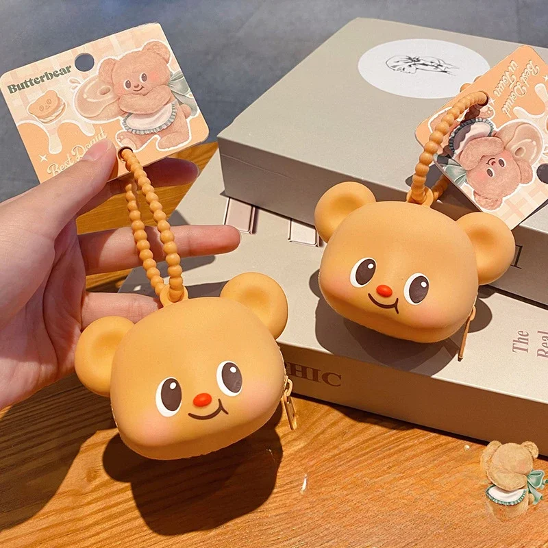 Funda de silicona 3D para Apple AirPods 1, 2, 3, 4 Pro 2, fundas bonitas de dibujos animados para auriculares, funda para Airpods Pro 2, monedero - imagen 3