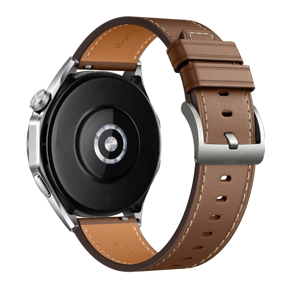 Correa de reloj de cuero de 22mm y 20mm para huawei watch GT 5 Pro 46mm GT 4 GT2 GT3 46 pulsera de 42mm para GT 2 GT3 Pro HONOR - imagen 2