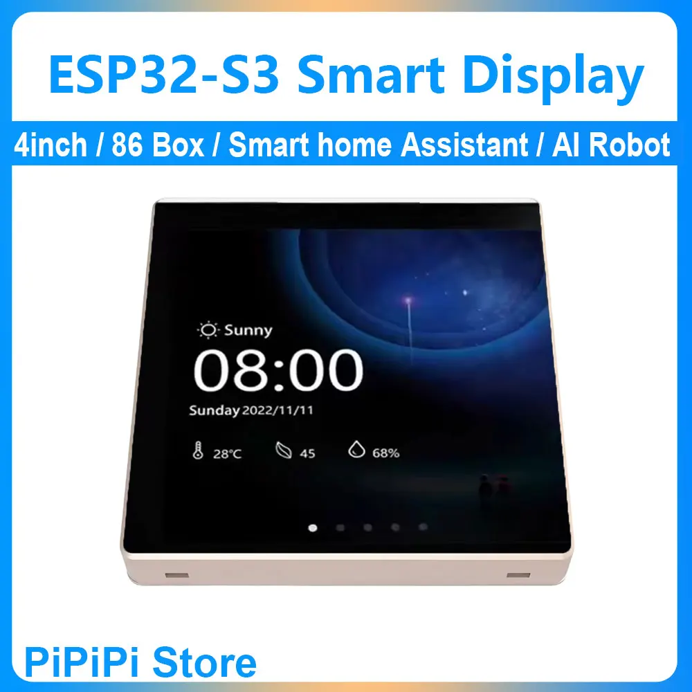 ESP32-S3 Placa de desarrollo de 4 pulgadas 86 cajas 480x480 pantalla táctil asistente de hogar inteligente DeepSeek AI Robot de voz HMI