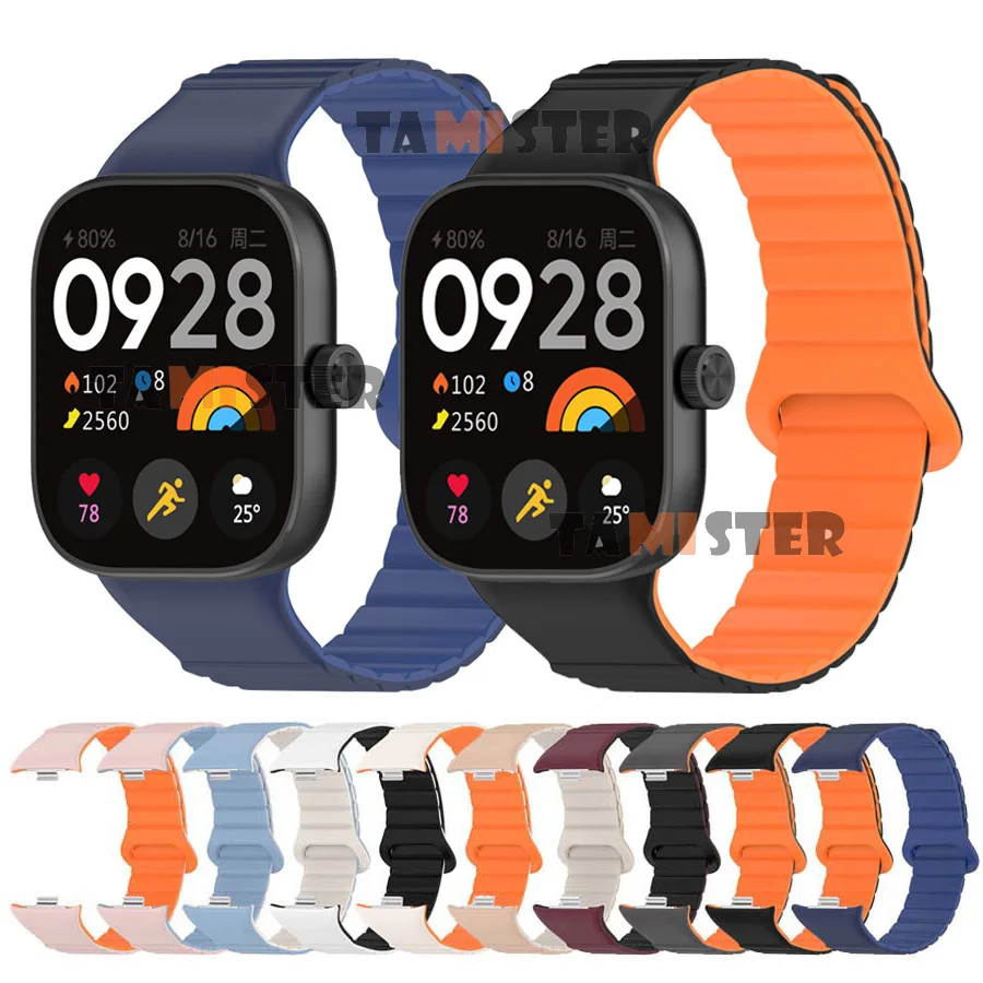 Correa de silicona para reloj Redmi 4, Correa de reloj con bucle magnético para Xiaomi Redmi Watch 4, pulsera inteligente, accesorios