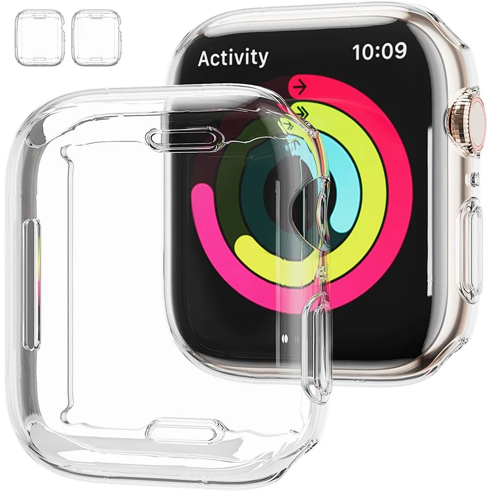 2 uds funda protectora de pantalla para Apple Watch Series 10 9 8 Ultra 2 46MM 42MM 49MM 45MM 41MM 44MM 40MM 38MM 49MM Accesorios - imagen 2