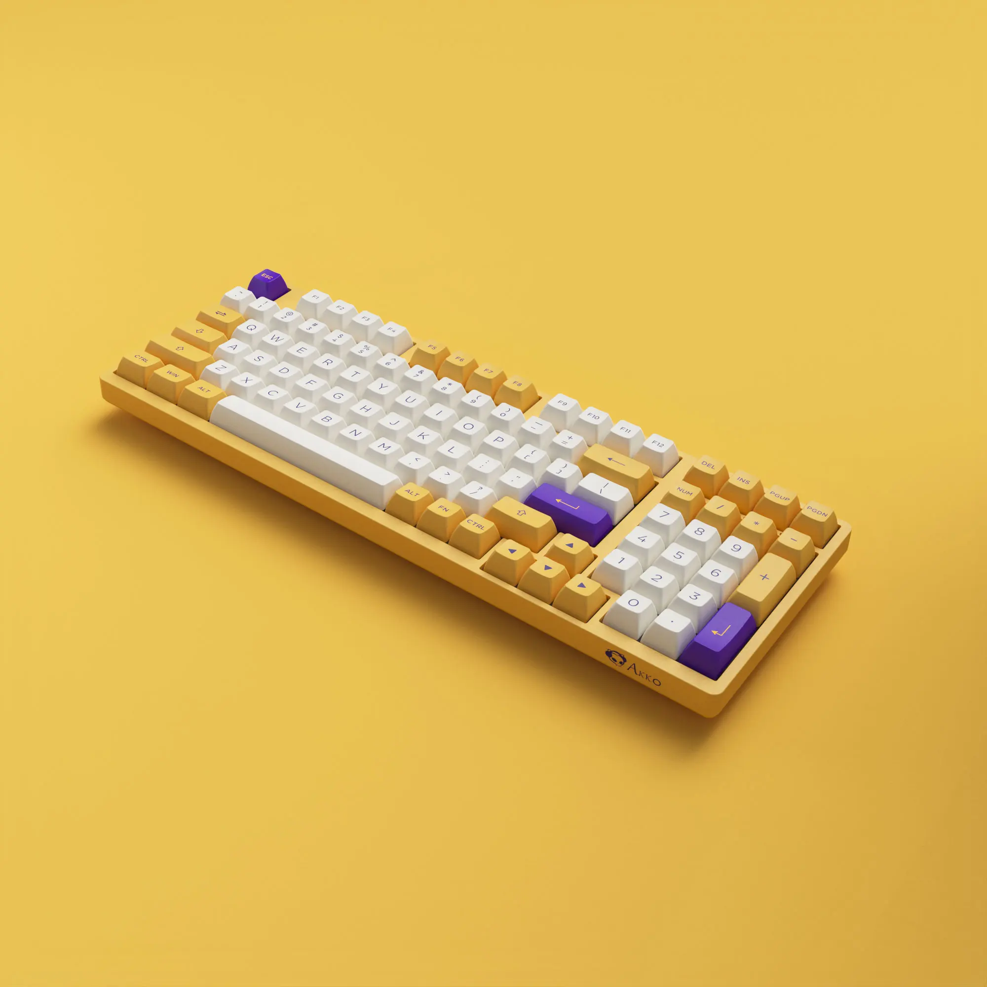 Akko 3098B Plus Teclado mecánico de Los Ángeles intercambio en caliente RGB ASA 98 teclas USB tipo C/2,4 GHz/Bluetooth 5,0 teclado inalámbrico para juegos - imagen 3