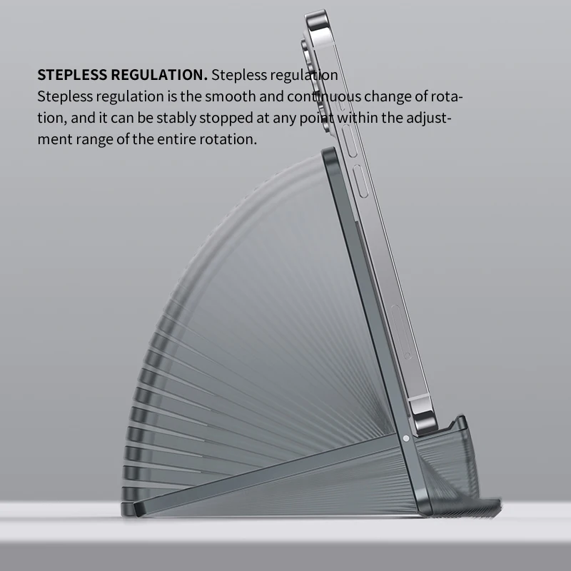 CABLETIME-soporte portátil para teléfono móvil, aleación de aluminio, plegable, regulación continua, ligero, fácil de llevar, D3 - imagen 5