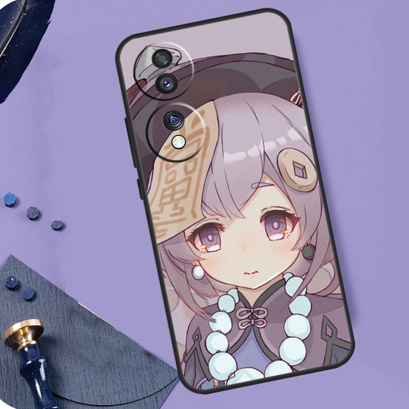 Genshin-funda Qiqi de impacto para Honor 70 90 50 Lite 200 400 Pro X9a X9b X9c X9d X8a X8b X8c Magic 7 5 6 8 Pro Coque - imagen 3