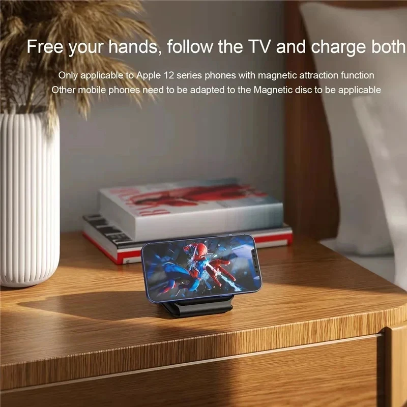 Almohadilla de carga inalámbrica portátil magnética 3 en 1 para iPhone 16 15 14 13 12 Pro Max Apple Watch AirPods estación de carga rápida - imagen 3