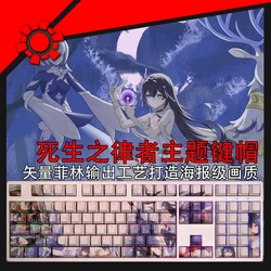 Honkai Impact 3-Juego de 108 teclas, Vollerei Seele, PBT, teclas retroiluminadas, dibujos animados, Anime, para juegos, ANSI 61, 87, 104, 108