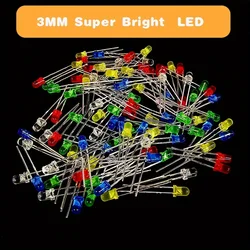 Kit diodos LED ultra brillantes blanco rojo amarillo azul verde