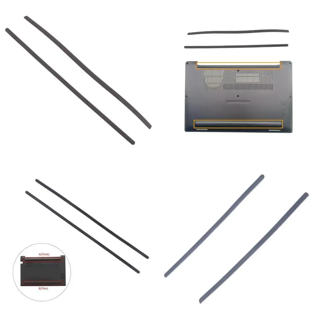 Pies funda inferior silicona R53C para almohadillas Base antideslizantes para portátil 7400 E7400