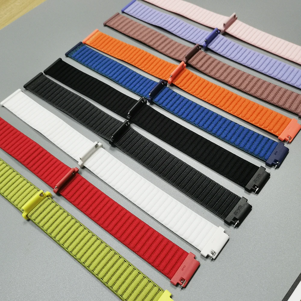 Correa de nailon de 20 a 22mm para reloj Garmin Venu 3 Band Forerunner 570 265 165 255M Vivoactive 6 5 4 para pulsera Garmin Venu Sq 2 - imagen 2