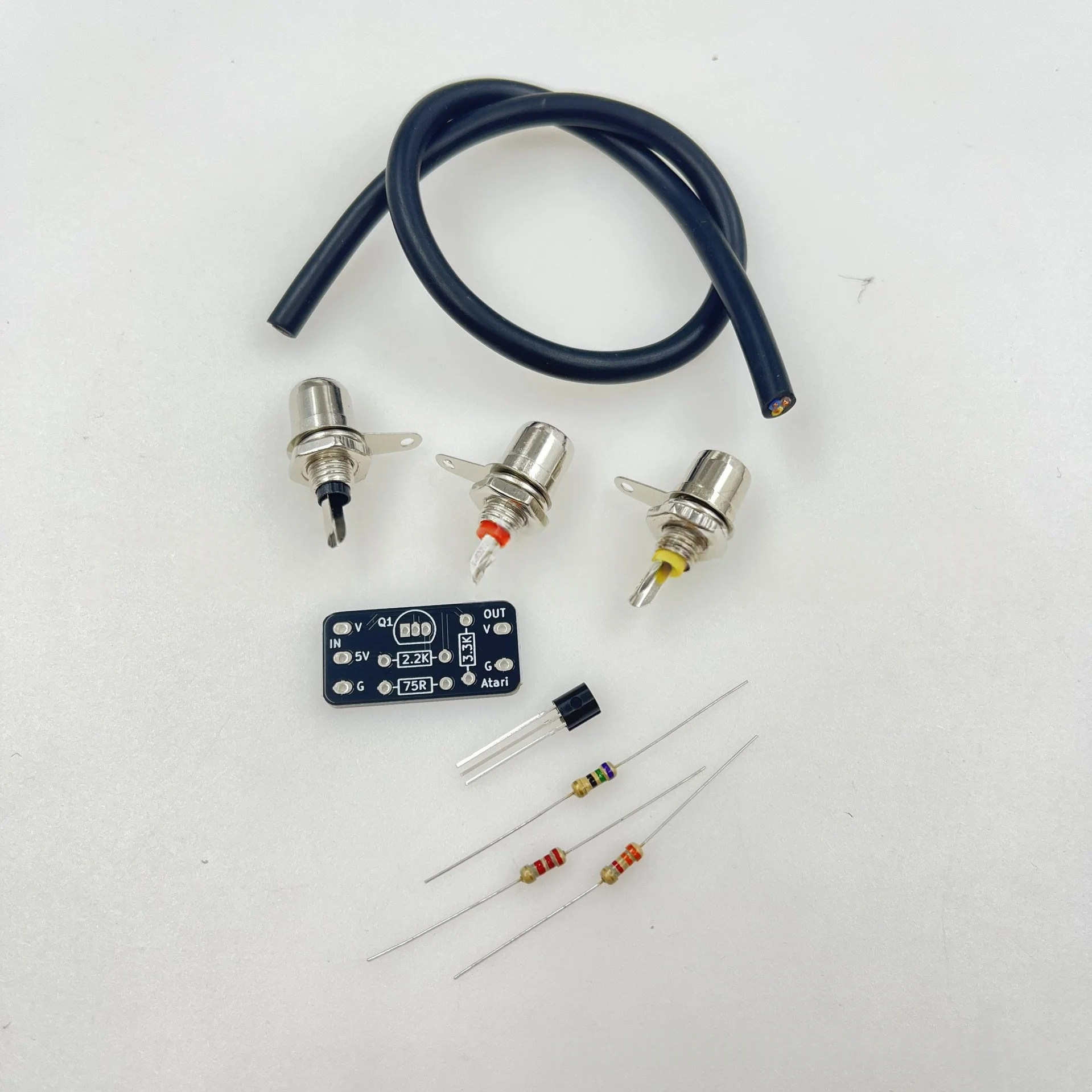 Para actualización de cable Mod de vídeo componente Atari: No requiere soldadura, salida HD instantánea, fácil instalación