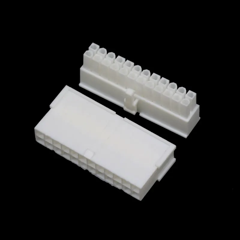Conector blanco 4,2mm 5557 5559 enchufe 24 pines MB 8 pines CPU 4 + 4 pines 6 + 2 pines 8 pines GPU 6 pines PCIE carcasa para Cable Modular de extensión PSU