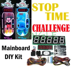 Desafío de tiempo de parada de juego Arcade, placa base de 10 segundos, kit de bricolaje para tienda física, atracción de tráfico, máquina de promoción de calentamiento