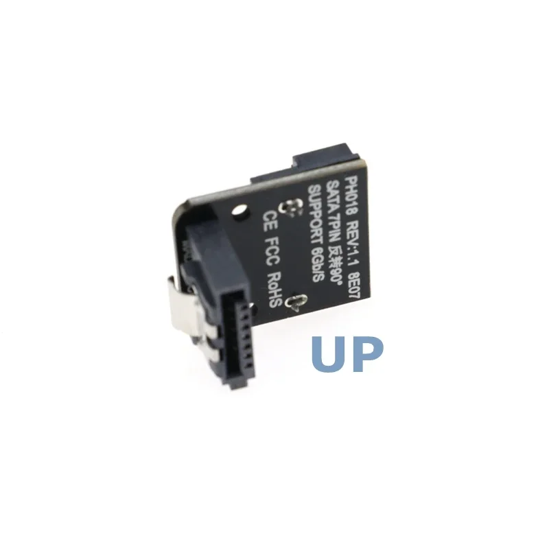 2 unids/lote adaptador SATA hembra a macho con cerradura y codo de 90 grados para Hardware de PC y placa base - imagen 5