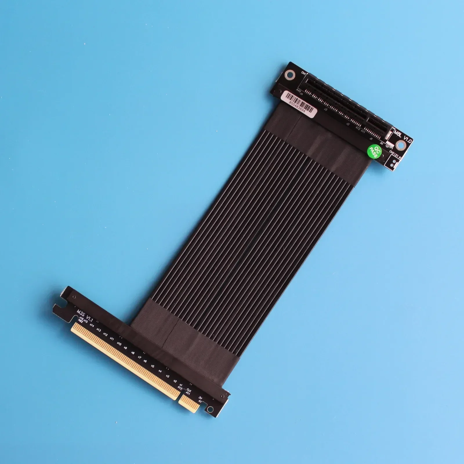 ADT-Link PCIE 4,0x16 ax8 Cable elevador adaptador macho a hembra compatible con tarjeta gráfica 1U extensión de ranura x16 Cable de velocidad completa Gen4 - imagen 2