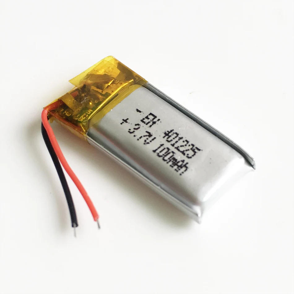 Batería recargable Lipo de polímero de litio 3,7 V 100mAh 401225 para Mp3 E-book GPS Bluetooth pluma auriculares grabadora - imagen 4