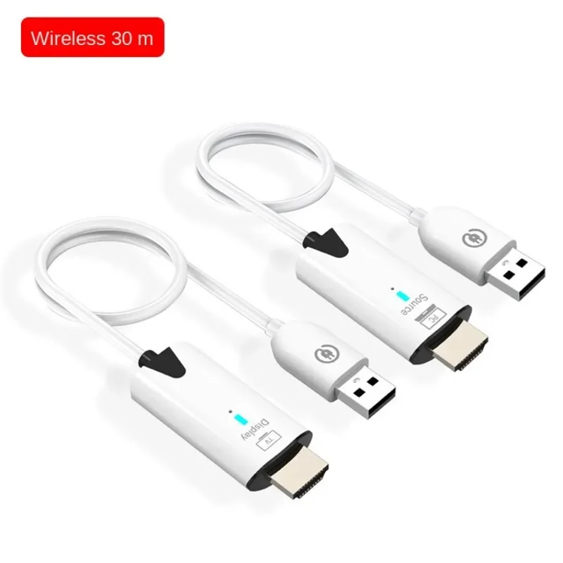 Transmisor y receptor de vídeo de transmisión inalámbrica, extensor de HD-MI, adaptador de pantalla, Cable de espejo de pantalla para cámara, PC a TV, 30m - imagen 3