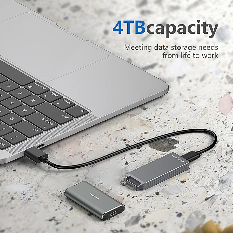 Blueendless Mini M.2 NVME disco duro móvil de estado sólido 2242mm portátil todo de aluminio TYPE-C ordenador caja de disco duro móvil externo - imagen 5