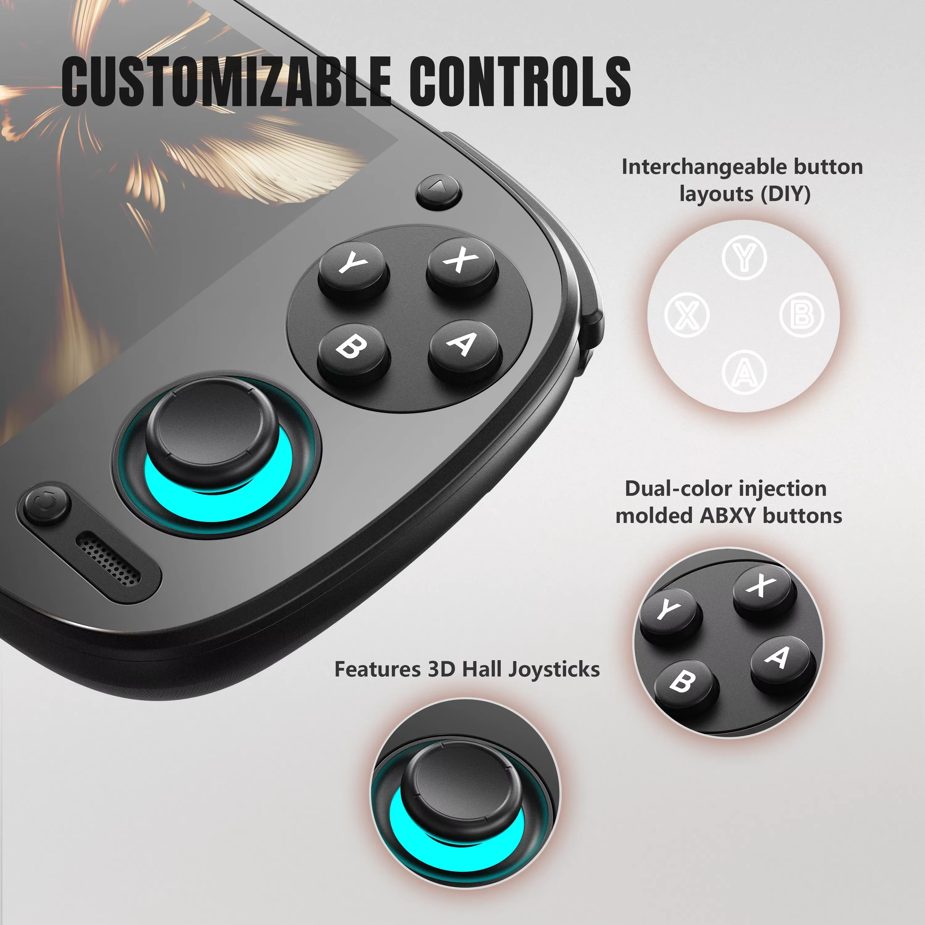 Consola de juegos portátil Retroid Pocket 5, pantalla AMOLED de 5,5 pulgadas, Joystick Android 13, efecto de iluminación RGB, refrigeración activa, regalo de videojuegos - imagen 5