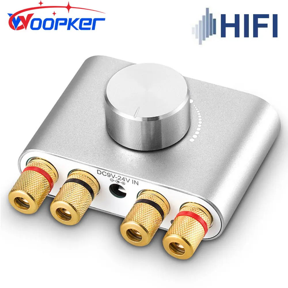 Woopker 100W amplificador Digital HIFI TPA3116 Bluetooth Amp Mini Audio estéreo inalámbrico amplificadores de potencia de 2,0 canales
