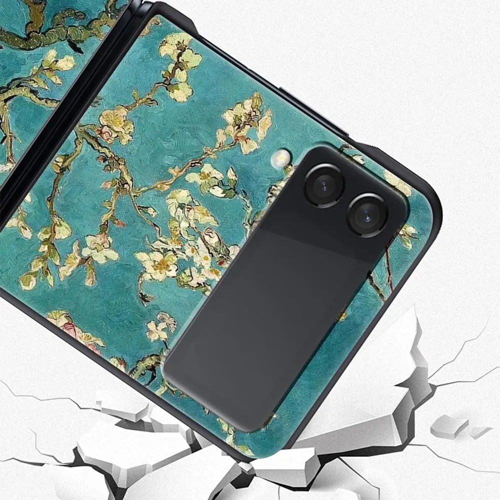 Funda de teléfono con pintura artística renacentista para Samsung Galaxy Z Flip 3 4 5, carcasa para Samsung Z Flip3 Flip4, funda dura para PC - imagen 5
