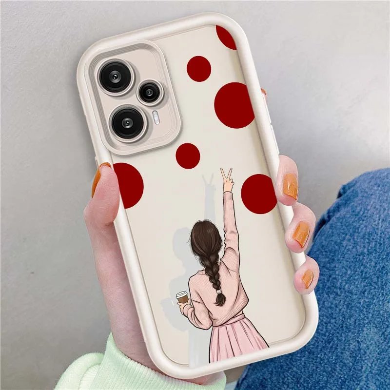 Como las chicas lindas para Xiaomi Poco X3 X4 X5 X6 X7 C65 C75 M4 M5 M5S F6 F4 F5 Pro GT NFC Eye Ladder funda de teléfono - imagen 3