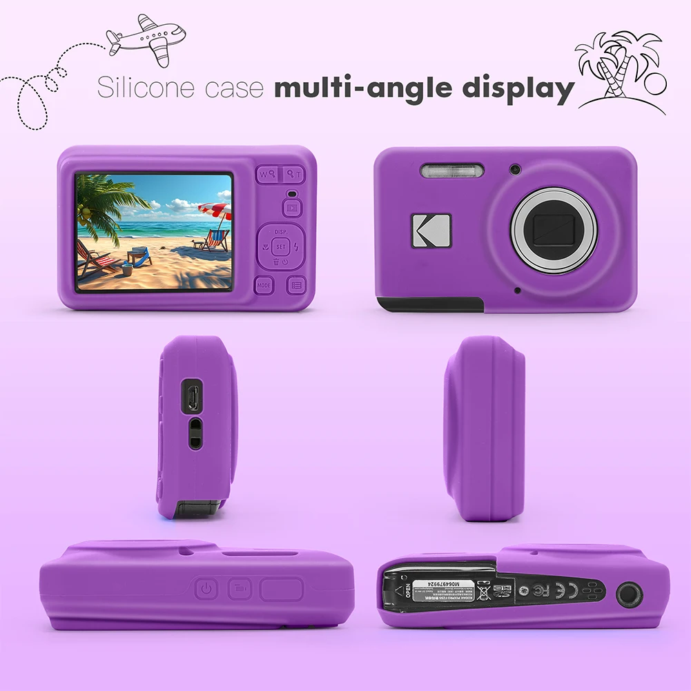 Funda para cámara Digital KODAK PIXPRO FZ55, bolsa para cámara ajustada antiarañazos, funda para el cuerpo de la cámara, funda protectora para cámara de viaje al aire libre - imagen 5