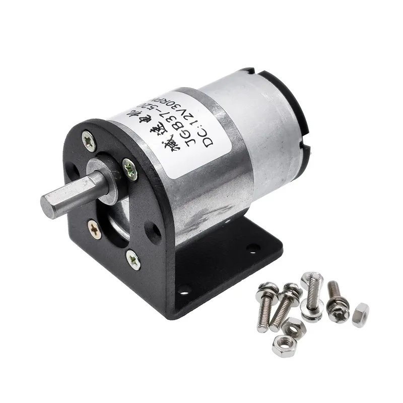 JGB37-520 Caja Engranajes Motor 12V/24V – Alto Par 5-600 RPM