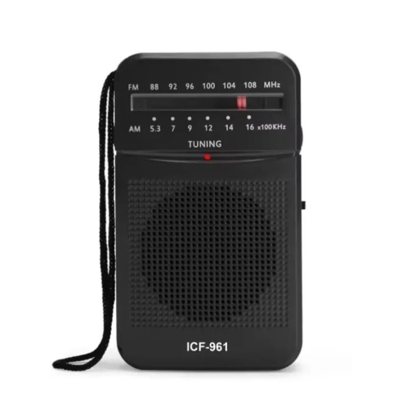 VIKEFON Mini Radio portátil de dos bandas AM FM Radio de bolsillo con conector para auriculares 2 * Radio de cristal alimentada por batería AA para el hogar al aire libre - imagen 3