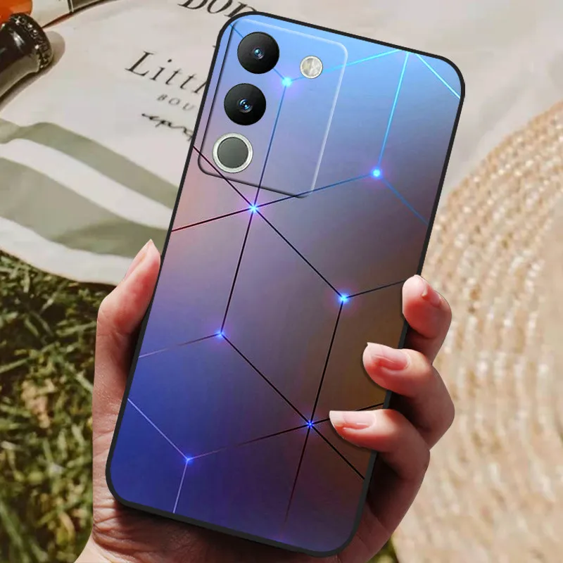 Para Vivo V29e 5G Funda nueva moda Linda funda de silicona suave de lujo con dibujos animados para VIVO V29e 5G 6,67 "V2317 Funda a prueba de golpes Coque - imagen 3