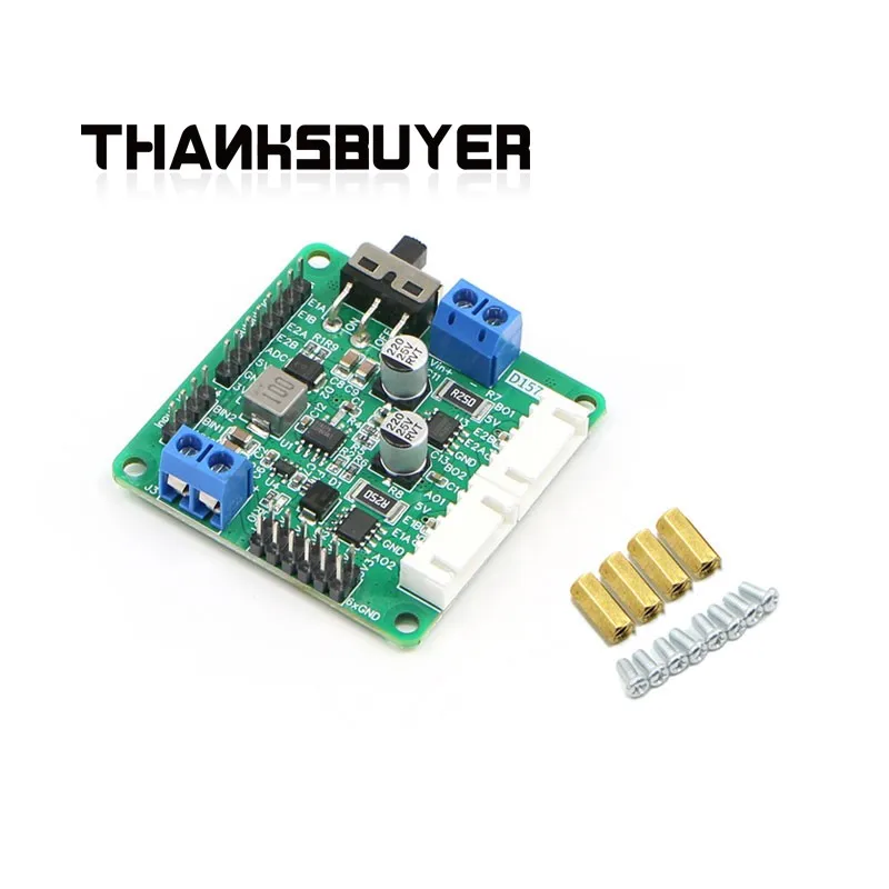 D24A /D153C TB6612 Módulo controlador de motor CC D157B AT8236 de 2 canales/4 canales con regulador de voltaje y cabezales de pines presoldados - imagen 3