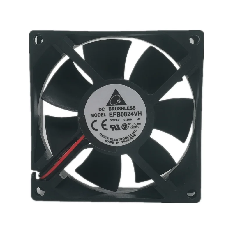 Ventilador de refrigeración, inversor de gran volumen de aire, delta EFB0824VH 8025 24V 0.26A 8cm, nuevo - imagen 5