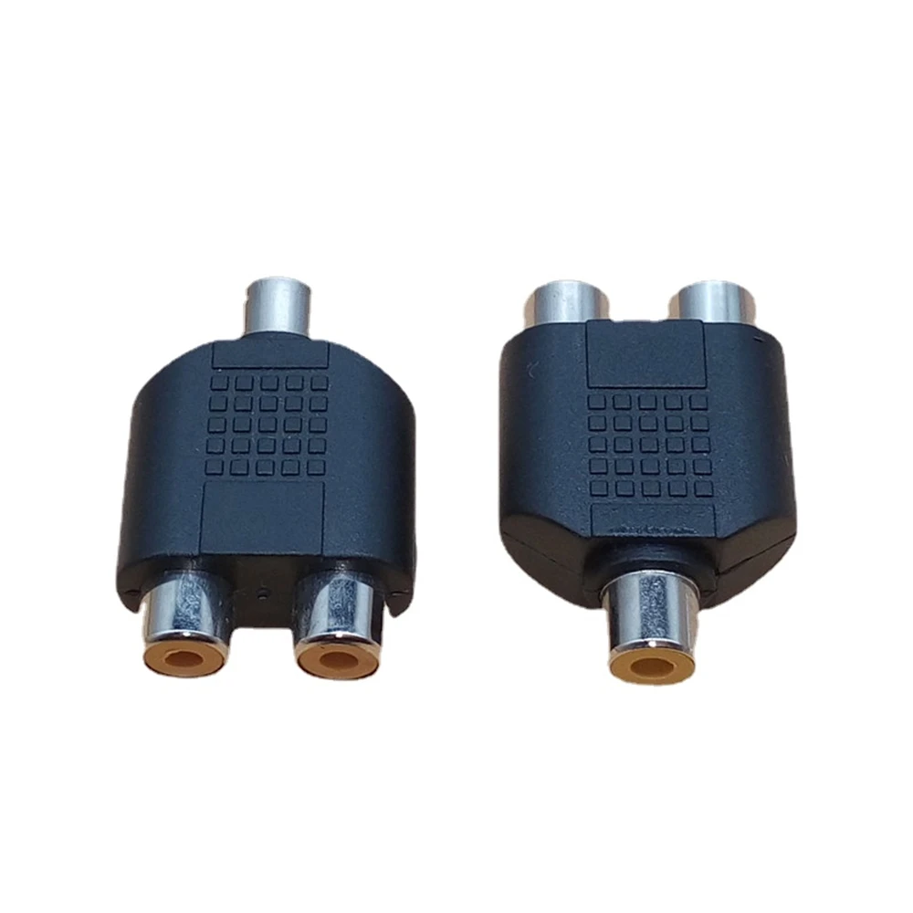 Adaptador Audio RCA Hembra Hembra Divisor Y Enchufes RCA Hembra Doble Conector Adaptador Audio 2RCA 5 Uds