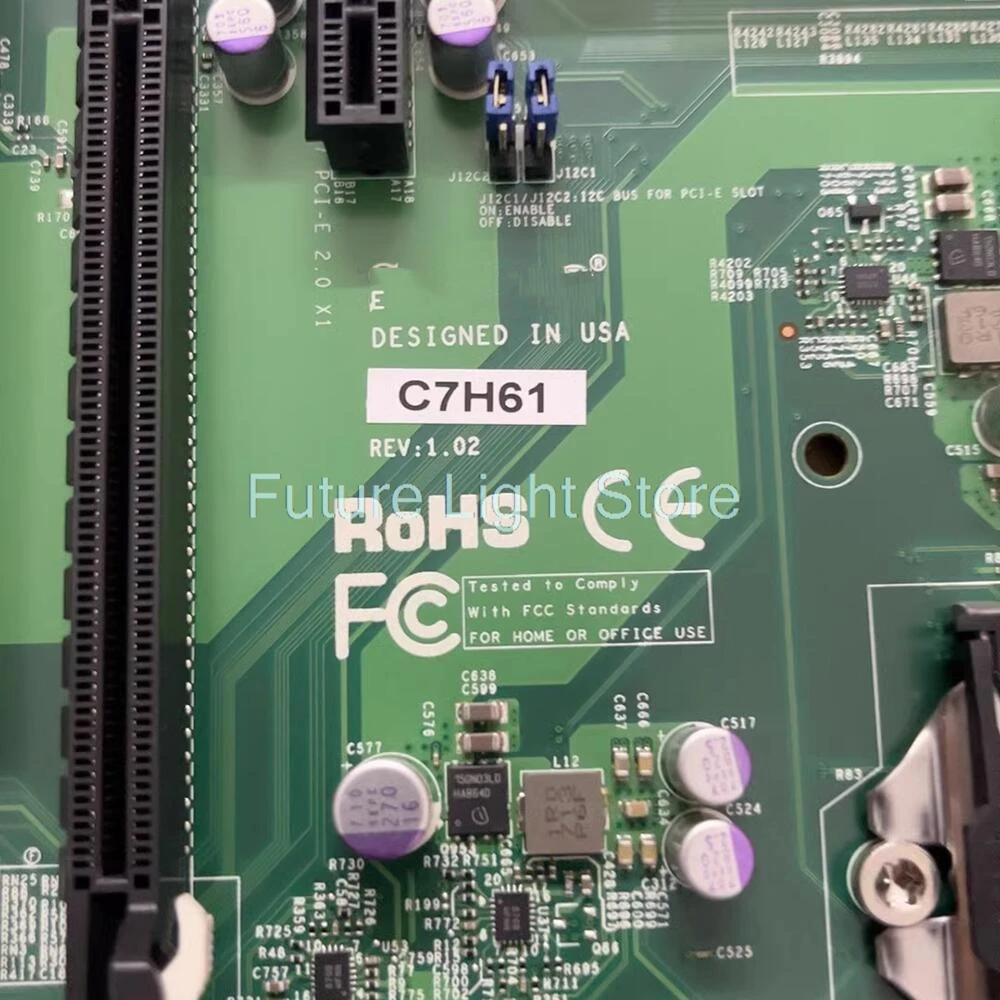 C7H61 REV: 1,02 Placa base de equipo de estación de trabajo para Supermicro LGA1155 con puerto de red dual de 5 PCI - imagen 4