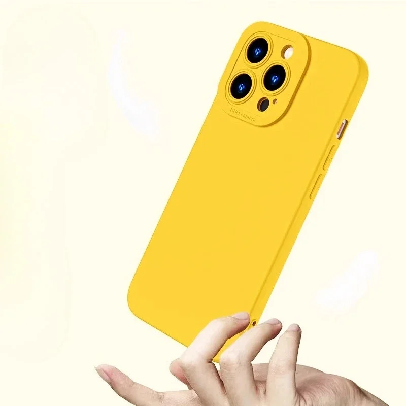 Fundas de silicona líquida para protección de cámara para iPhone 17 Air 16 16e 15 14 Pro Max Funda de silicona suave - imagen 5