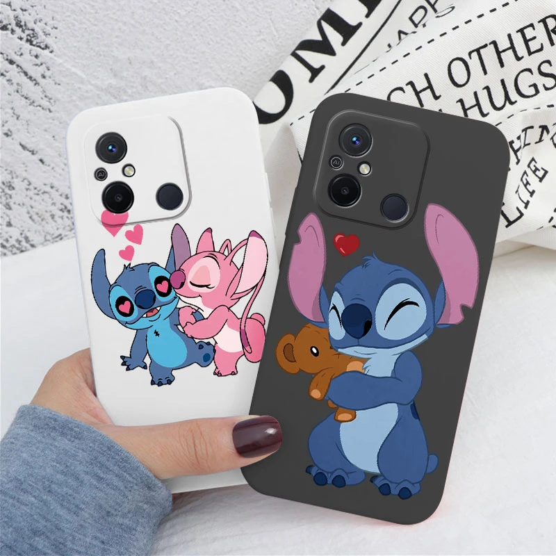 Para Redmi 12C 11A 4G Funda 2023 Linda Lilo Stitch Angel Funda de silicona suave delgada Coque Funda de dibujos animados para Redmi 12 C parachoques - imagen 4