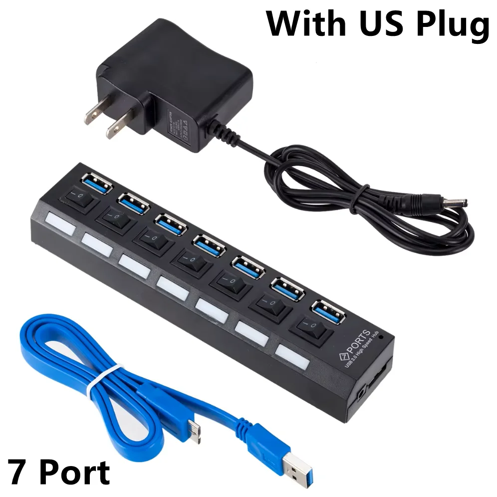 7 port with US PLUG