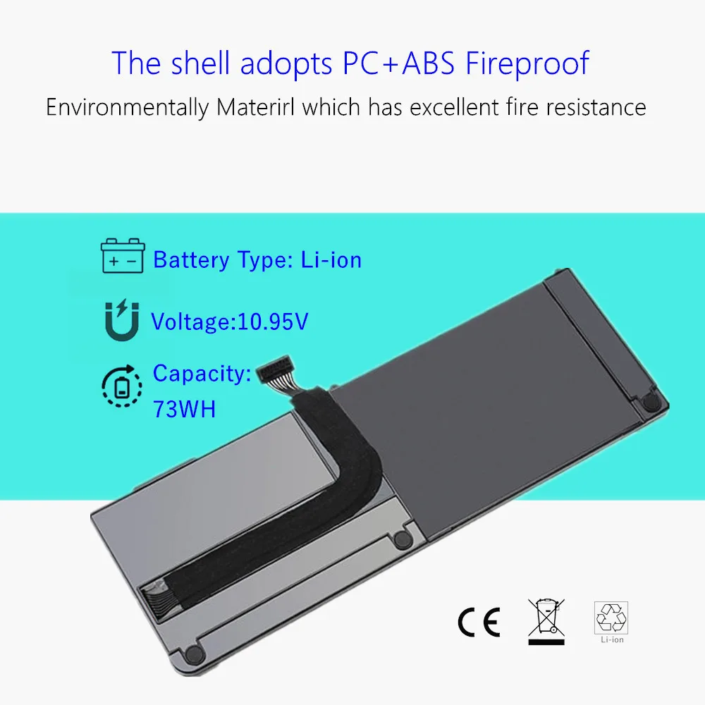 Batería para ordenador portátil A1382 para Apple Macbook Pro 15 "A1286 2011 2012 Series, + 2 destornilladores gratis - imagen 3