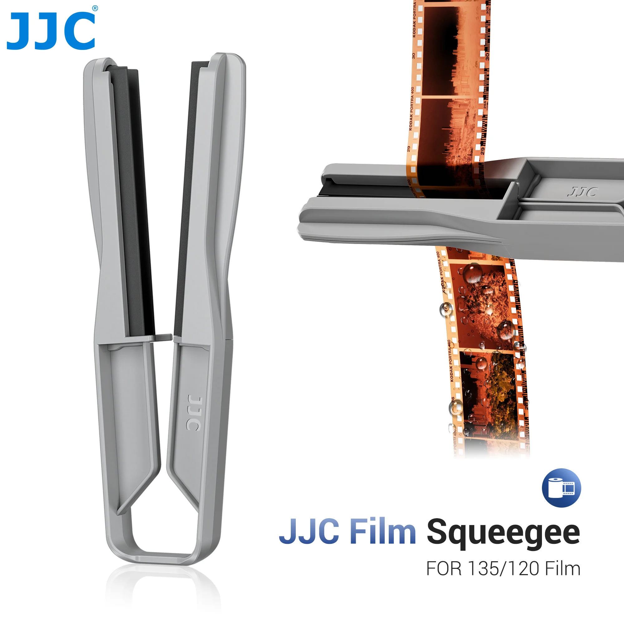 JJC-escurridor de película de cámara para 135, 120, película negativa, 35mm, herramientas de película de agua con dos correas de silicona, equipo de película - imagen 3