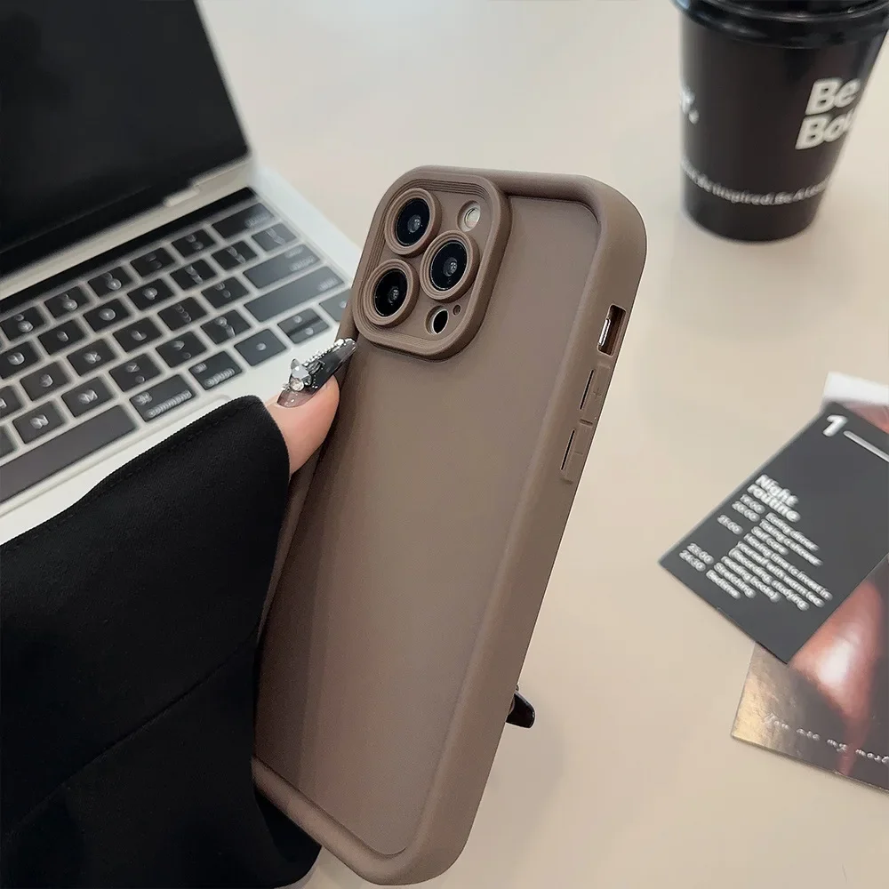 Funda de teléfono de TPU suave de lujo para iPhone 16 15 Pro Max 11 12 13 Mini 14 Pro XS MAX XR 7 8 Plus cubierta de caramelo de parachoques a prueba de golpes - imagen 3