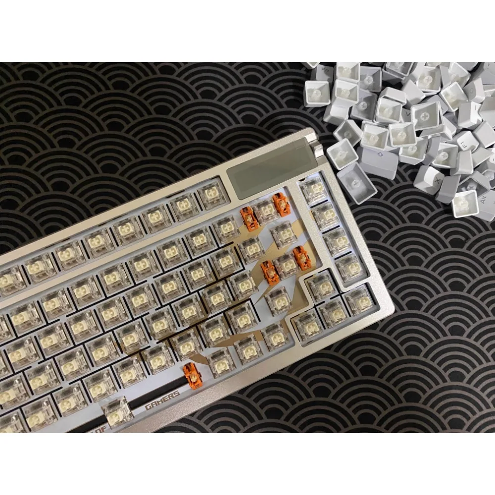 Accesorios para teclado mecánico ROG AZOTH Fr4/aleación de aluminio/placa de posición de fibra de carbono paquete de sonido accesorios para teclado personalizados - imagen 5
