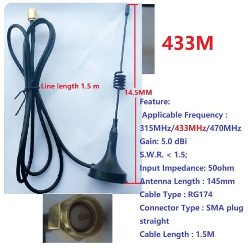 Transceptor inalámbrico RT18A01 RS485, repetidor 485, control maestro-esclavo, 433M, 868M, módulo FSK Uhf - imagen 4