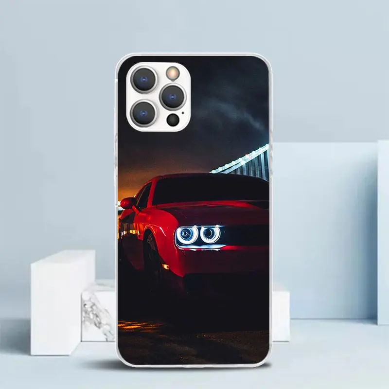 Funda de teléfono Challenger S-SRT de silicona para iPhone 17 16E 15 Pro Max 14 Plus 11 13 Mini 12 7 8 SE Air 17Pro - imagen 5