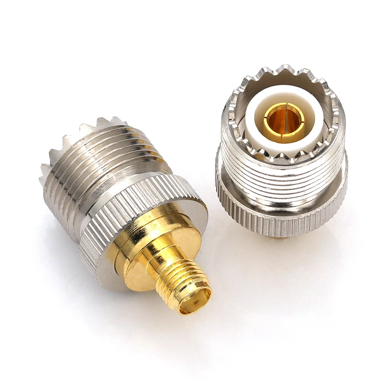 1/5/10 Uds UHF SO239 PL259 a SMA enchufe macho y conector hembra adaptador Coaxial RF conector terminales de cable latón recto - imagen 4