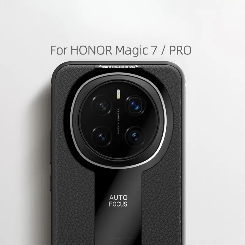 Para Honor Magic 7 Pro, 7 funda ELVEV cuero de calidad a prueba de golpes + cubierta trasera de protección de lente de TPU suave - imagen 2