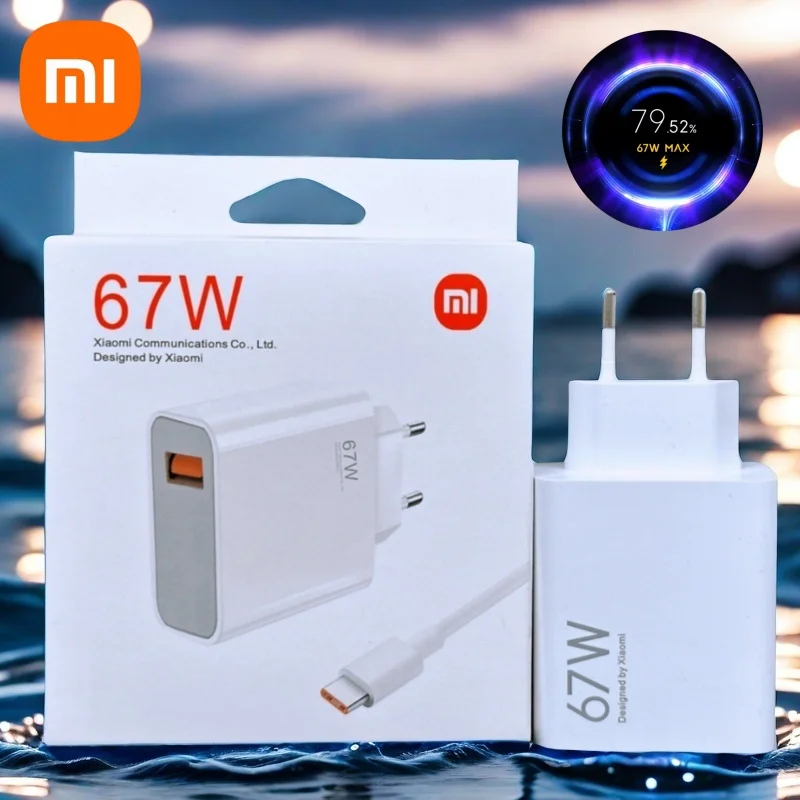 Xiaomi-cargador Original de 67W, adaptador Turbo de carga rápida, Cable Usb tipo C para teléfono Redmi Note 14 13 Pro Mi 13 Lite K60 K60E K50 - imagen 2
