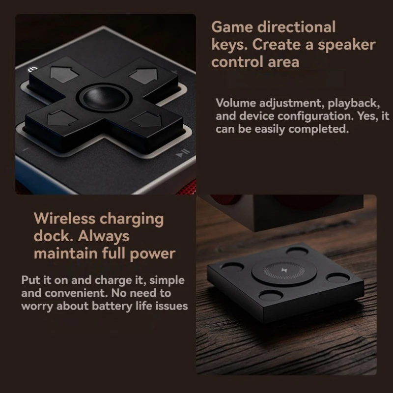 Altavoz Bluetooth inalámbrico Cube2, minialtavoces Retro trimodos personalizados, estéreo de 82dB, ergonómico, accesorios de ordenador para videojuegos, regalo - imagen 2